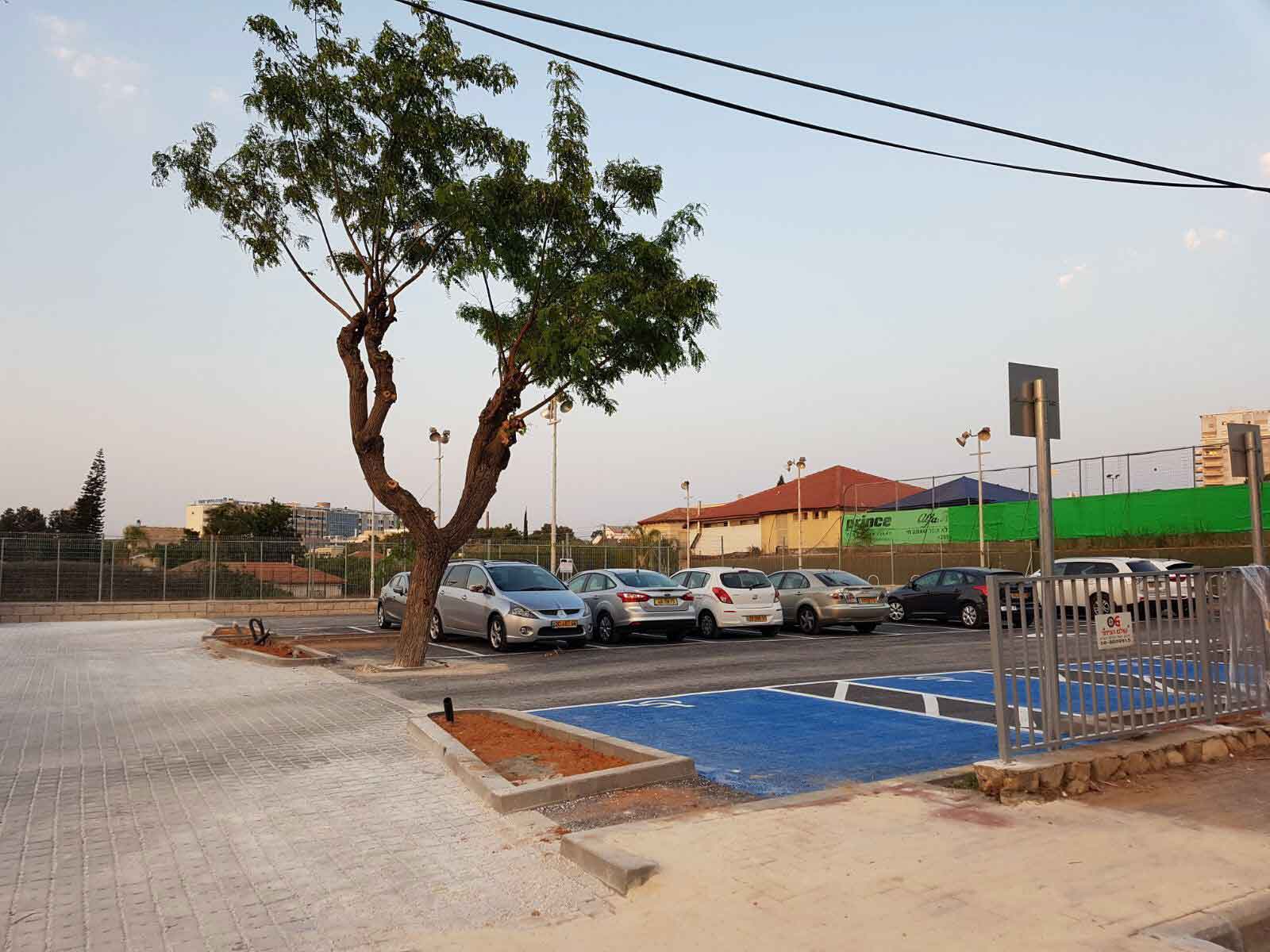 מגרש החניה החדש סמוך לקאנטרי גלי השרון. צילום באדיבות עיריית כפר סבא