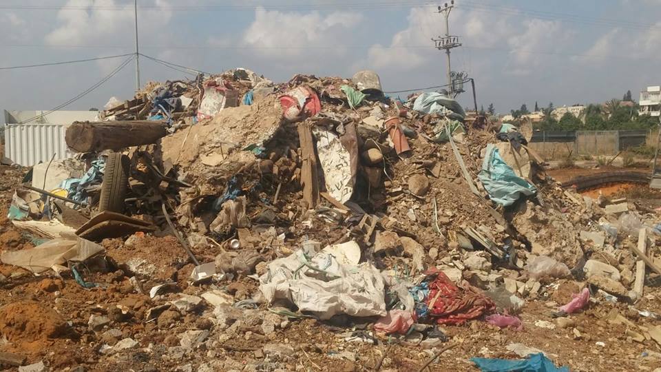 אתר פסולת בג'לג'וליה. צילום יניב בלייכר