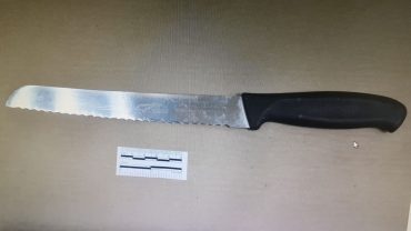 סכין שנתפסה אצל החשודים