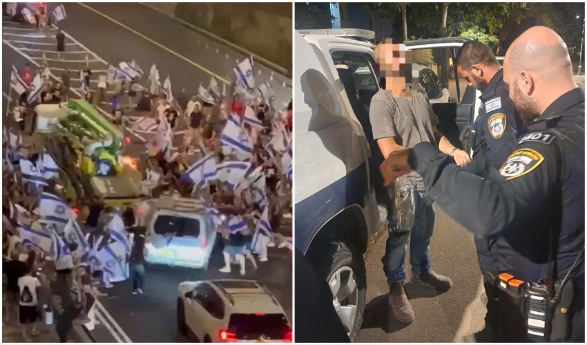 דריסת מפגינים בכביש 531 במחלף מלל ומעצר חשוד, צילומים משטרת ישראל, וסרטון שרץ ברשת פרסום לפני סעיף 27 א לחוק זכויות יוצרים