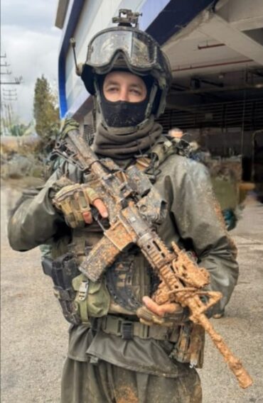 רז מנדלסון במילואים, צילום פרטי