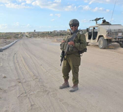המורה נתנאל חן במילואים, צילום פרטי
