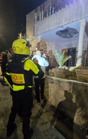 זירת פגיעה בג'לג'וליה, צילום מד"א