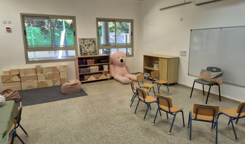 מכינים את גני הילדים לשנה החדשה (צילום: עיריית כפר סבא)